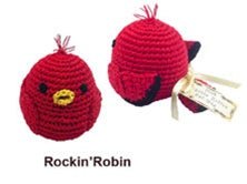 Rockin Robin Knit Toy - Posh Puppy Boutique