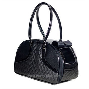 Roxy Collection Carrier - Black Quilted - Posh Puppy Boutique