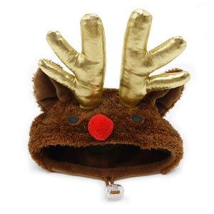 Rudolph Hat in Brown - Posh Puppy Boutique