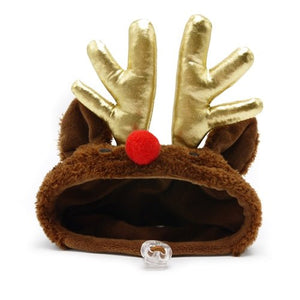 Rudolph Hat in Brown - Posh Puppy Boutique