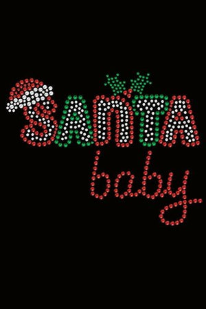 Santa Baby #2 Rhinestone Bandana - Many Colors - Posh Puppy Boutique