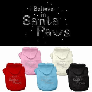 Santa Paws Rhinestone Hoodie - Posh Puppy Boutique