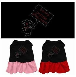 Santa Stop Here Rhinestone Dress - Posh Puppy Boutique