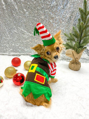 Santa's Elf Costume - Posh Puppy Boutique