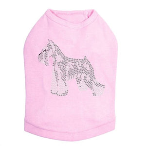 Schnauzer Rhinestone Tank - Many Colors - Posh Puppy Boutique