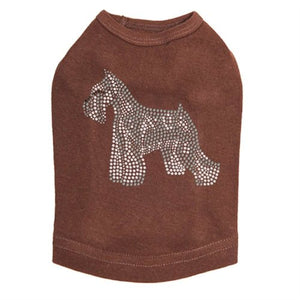 Schnauzer Rhinestone Tank - Many Colors - Posh Puppy Boutique