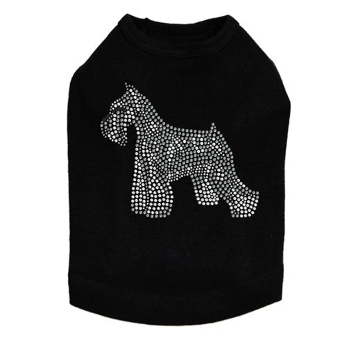 Schnauzer Rhinestone Tank- Many Colors