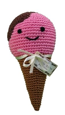 Scoop the Ice Cream Cone Knit Toy - Posh Puppy Boutique