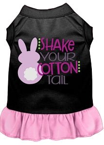 Shake Your Cotton Tail Screen Print Dog Dress in Many Colors - Posh Puppy Boutique