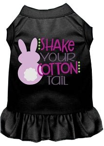 Shake Your Cotton Tail Screen Print Dog Dress in Many Colors - Posh Puppy Boutique