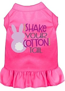 Shake Your Cotton Tail Screen Print Dog Dress in Many Colors - Posh Puppy Boutique