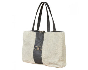 Signature Collection Carrier in Ivory Sheepskin - Posh Puppy Boutique