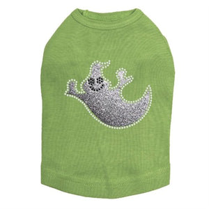 Silver Glitter Ghost Rhinestones Tank Top - Many Colors - Posh Puppy Boutique