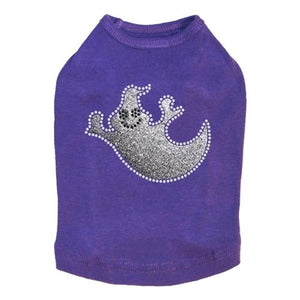 Silver Glitter Ghost Rhinestones Tank Top - Many Colors - Posh Puppy Boutique