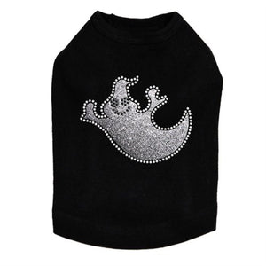 Silver Glitter Ghost Rhinestones Tank Top - Many Colors - Posh Puppy Boutique