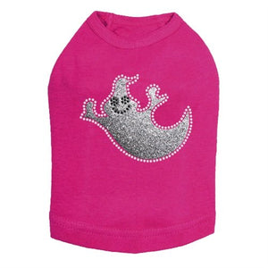 Silver Glitter Ghost Rhinestones Tank Top - Many Colors - Posh Puppy Boutique