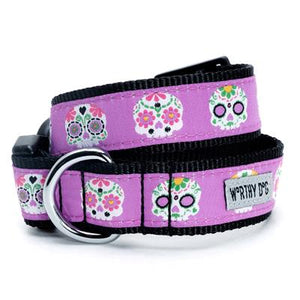 Skeletons Collar & Lead Collection - Purple - Posh Puppy Boutique