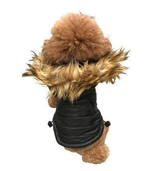 Ski Bunny Puffer Coat - Black - Posh Puppy Boutique