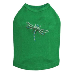 Small Dragonfly Rhinestone Tank - Many Colors - Posh Puppy Boutique