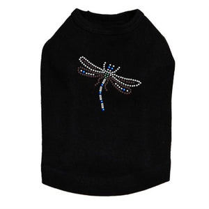 Small Dragonfly Rhinestone Tank - Many Colors - Posh Puppy Boutique