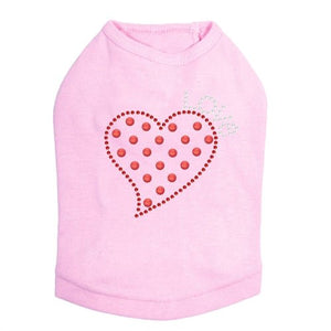 Small Love Polka Dot Heart Tank - Many Colors - Posh Puppy Boutique