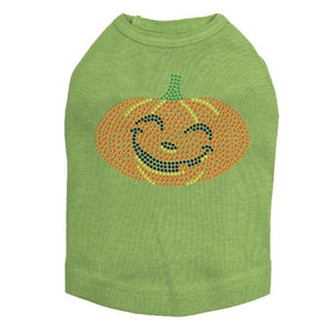 Smilling Jack - o - Lantern Rhinestone Tank Top - Many Colors - Posh Puppy Boutique