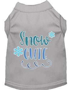 Snow Cute Screen Print Dog Shirt - in Many Colors - Posh Puppy Boutique