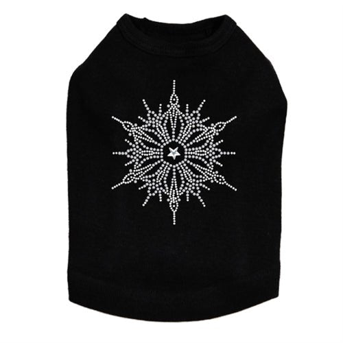 Snowflake 1 Rhinestone Dog Tank - Many Colors