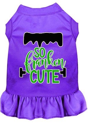 So Franken Cute Screen Print Dog Dress in Many Colors - Posh Puppy Boutique