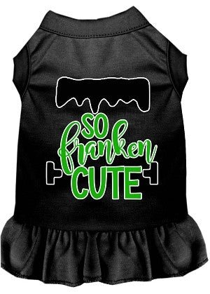 So Franken Cute Screen Print Dog Dress in Many Colors - Posh Puppy Boutique