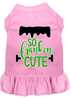 So Franken Cute Screen Print Dog Dress in Many Colors - Posh Puppy Boutique