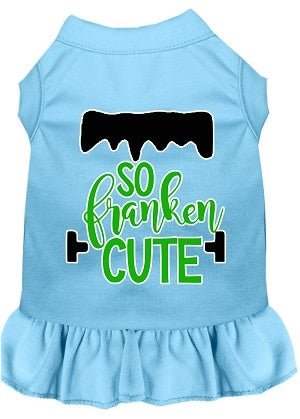 So Franken Cute Screen Print Dog Dress in Many Colors - Posh Puppy Boutique