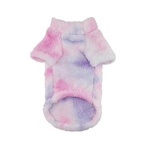 Soft Plush Pullover - Tie-Dye Pink & Purple