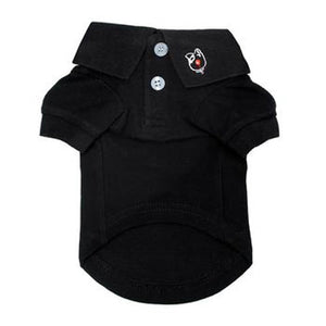 Solid Dog Polo - Jet Black - Posh Puppy Boutique