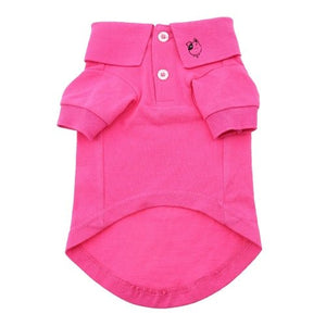 Solid Dog Polos - Raspberry Sorbet - Posh Puppy Boutique