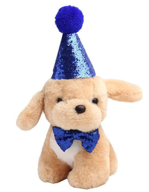 Sparkle Party Hat & Bow Tie Set in 3 Colors - Posh Puppy Boutique