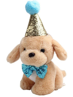 Sparkle Party Hat & Bow Tie Set in 3 Colors - Posh Puppy Boutique