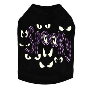 Spooky Glow in the Dark Eyes Dog Tank in Many Colors - Posh Puppy Boutique