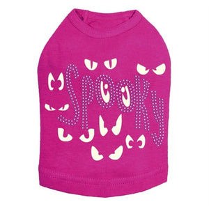 Spooky Glow in the Dark Eyes Dog Tank in Many Colors - Posh Puppy Boutique