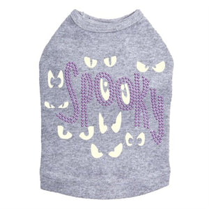 Spooky Glow in the Dark Eyes Dog Tank in Many Colors - Posh Puppy Boutique