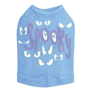 Spooky Glow in the Dark Eyes Dog Tank in Many Colors - Posh Puppy Boutique