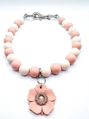 Spring Bloom Collar in Soft Pink - Posh Puppy Boutique