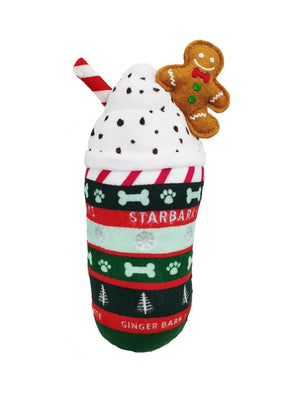 Starbarks Ginger Bark Latte Christmas Dog Toy - Posh Puppy Boutique