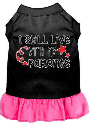 Still Live with my Parents Screen Print Dog Dress in Many Colors - Posh Puppy Boutique