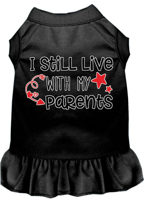 Still Live with my Parents Screen Print Dog Dress in Many Colors - Posh Puppy Boutique