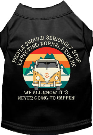 Stop Expecting Normal Vanlife Screen Print Dog Shirt in Many Colors - Posh Puppy Boutique