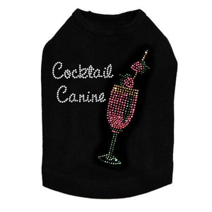 Strawberry Daiquiri Rhinestone Tank - Many Colors - Cocktail Canine - Posh Puppy Boutique