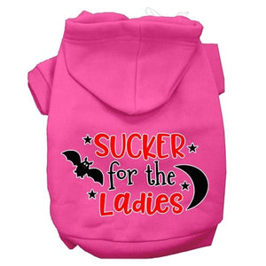 Sucker for the Ladies Screen Print Dog Hoodie in Many Colors - Posh Puppy Boutique