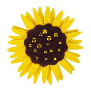 Sunflower Hair Bow - Posh Puppy Boutique