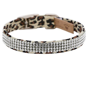 Susan Lanci 4 Row Giltmore Collar - Jungle Print Collection - Posh Puppy Boutique